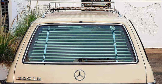 w123 300td rear sunshade blinds