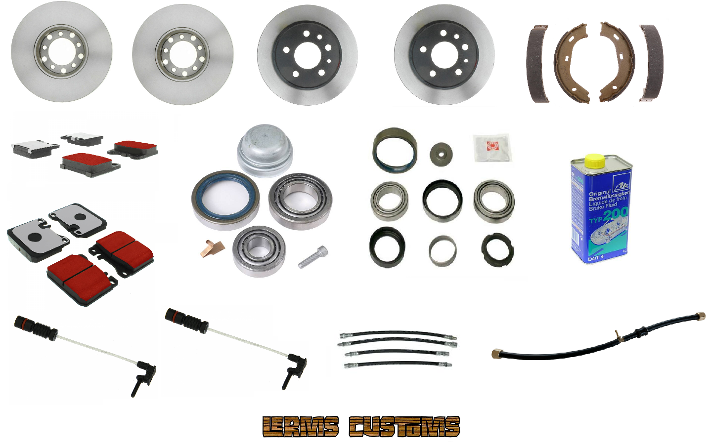 Brakes & Wheel Bearings Replacement Kit W123