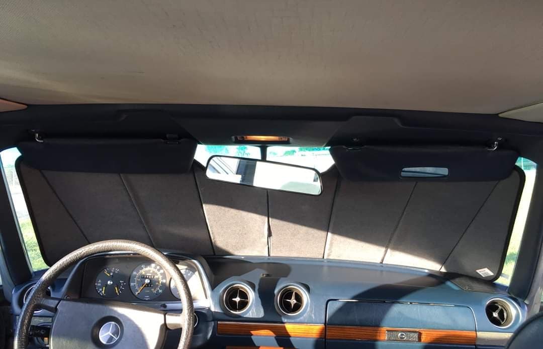 W123 sun cover windshield shade barrier