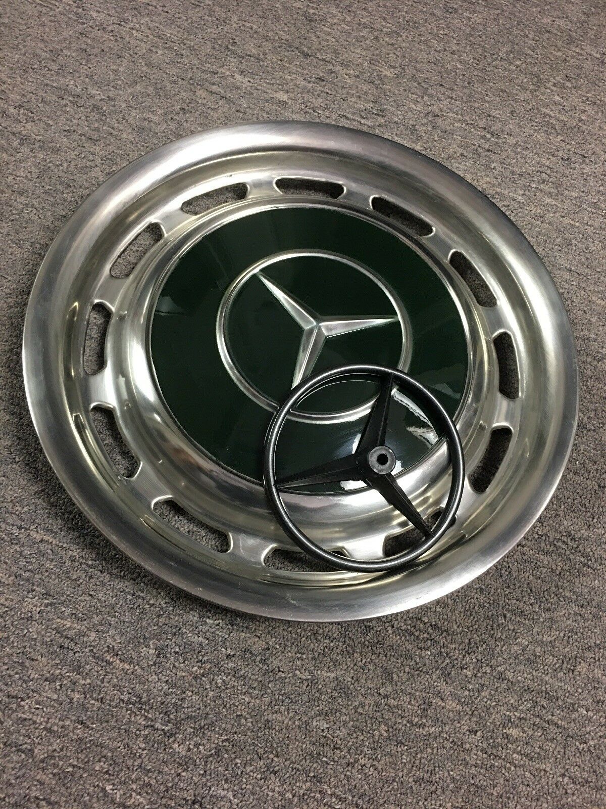 vintage mercedes wheel hubcaps